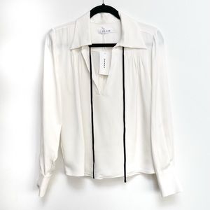 FRAME Denim Silk Blouse